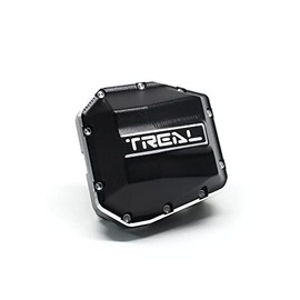 TREAL SCX10 Pro Aluminum 7075 Differential Cover Pumpkin Diff Cover Upgrades Compatible with 1/10 Axial SCX10 Pro SCX10 III Bronco Straight Axle (Black)