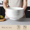 MALACASA Serving Bowls, 114 OZ(10") Extra Large Salad Bowls Set