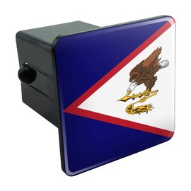 Graphics and More American Samoa US Territory Flag Tow Trailer Hitch Cover Plug Insert