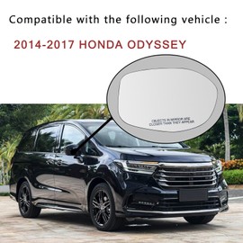 Right Passenger Side Mirror Glass Replacement For 2014 2015 2016 2017 HONDA ODYSSEY Mirrors - For HONDA ODYSSEY Side Mirror Glass With Rear Holder