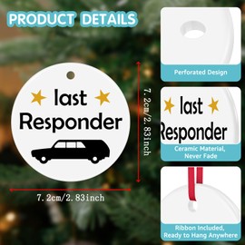 Funeral Director Gift for Women Men Mortician Gift Last Responder Ceramic Ornament Keepsake Sign Mortuary Science Student Gift Undertakers Gift Dark Humor Gift for Mortician Friend Family