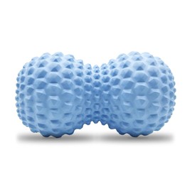 Bola de masaje de cacahuete, doble bola de masaje de lacrosse para masaje muscular de tela profundo, terapia física, liberación miofascial, puntos de activación, nudos musculares y terapia de yoga