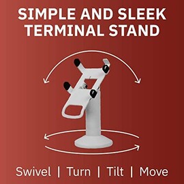 Castles VEGA3000 Lite Swivel and Tilt Stand (White)