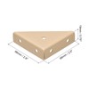 uxcell 4Pcs Angle Corner Brackets 66mm x 66mm, Cold Rolled