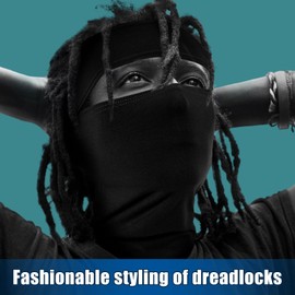 Eurzom 3 Pcs Open Top Balaclava Face Masks Ski Masks Empty Top Full Face Cover Windproof Wicking Summer UV Protection Black