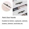 2PCS Retro Door Handle Metal Knob Cabinet Handle Brass Bronze