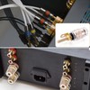 Facmogu 2 Pairs Mini Gold Plated Insulated 5-Way Binding Post