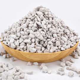 TOYPOPOR Horticultural Bonsai Pumice Succulent and Cactus Plants Garden Turface Pumice Gravel Rocks Tree Soil Additive Faster Draining Blend, Optimal Drainage, Improves Soil Aeration and Promotes Root 2.2-lbs