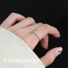 FASHGOOD 925 Sterling Silver Rings for Women,Wheat Rings,Adjustable Open Finger