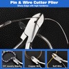 LEONTOOL Stainless Steel Screw Cutter for Glass, Spring Loaded Eyeglass