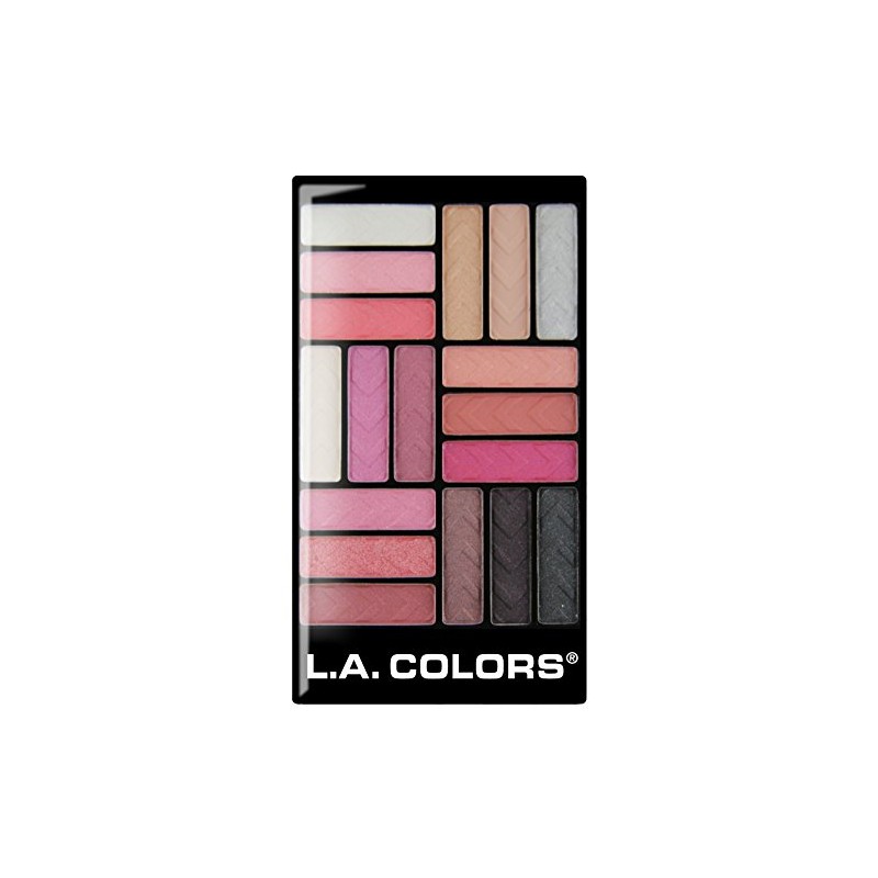 L.A. COLORS 18 Color Eyeshadow Palette, Diva Glam CES748