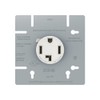 Eaton NEMA 14-30R Dryer Receptacle 30 Amp 125/250V 3P4W White