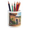 Lunarable City Pencil Pen Holder, Babylon City Gardens Architecture 7