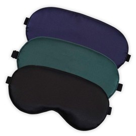 SYEYCW 3 Stück Schlafmaske, Schlafmasken mit Verstellbarem Gummiband für Damen, Herren und Kinder, Weiche Verdunkelungs Nachtmaske Schlafmaske, zum Schlafen, Nickerchen, Flug, Meditation, Reisen