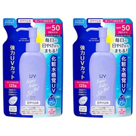 Protector solar japonés SPF 50/PA+++ Súper Gel Acuoso 4.22 fl oz (125 g) Paquete de recarga de 2