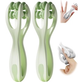 Hoxxu 2pcs Finger Roller Massage Tool Finger Massager for Arthritis Thumb Massager Finger Massagers Green