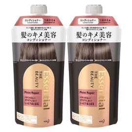 Essential [Bulk Purchase] Kao The Beauty Hair Conditioner Moist Repair Refill (11.5 fl oz (340 ml) x 2 Pieces, Damage Repair, Hair Care, Moisturizing, Black, Floral