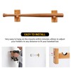 TOBWOLF 2PCS Baseball Bat Wall Mount Display Rack, Horizontal Display