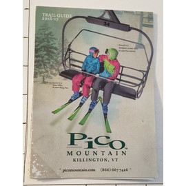 Unbranded 2016/17 PICO MT. SKI AREA AT KILLINGTON TRAIL MAP.  MINT UNUSED  SEE DESCRIPTION
