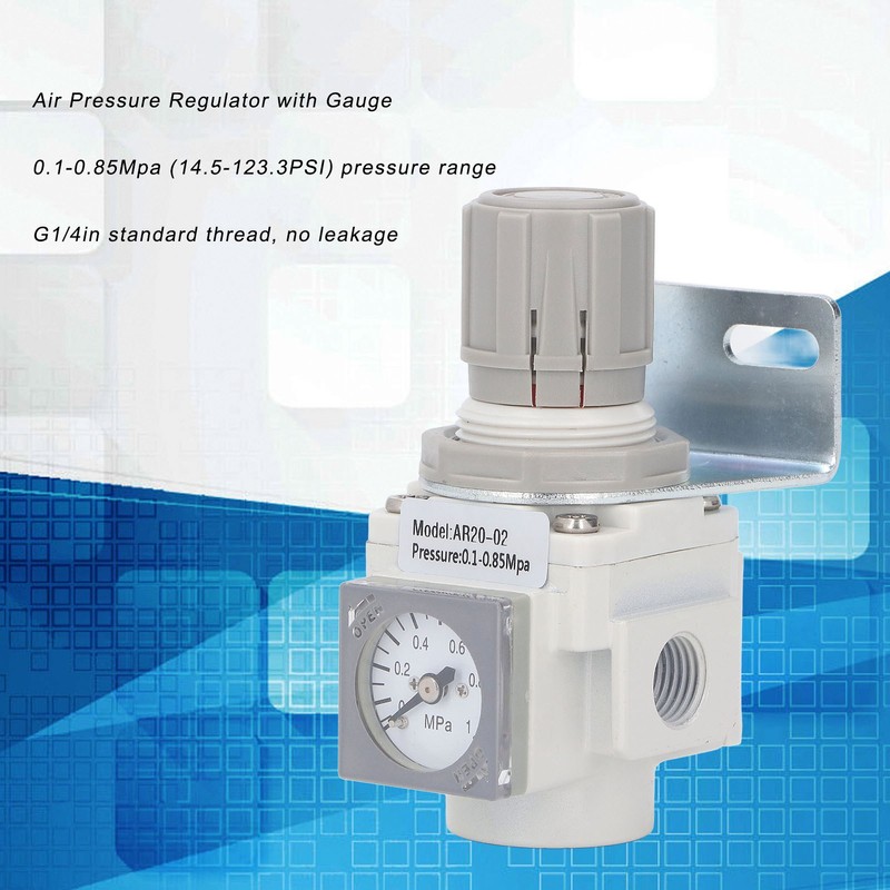 Air Pressure Regulator with Gauge G1/4 Control Valve for Compressor