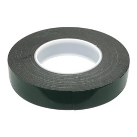 Rise Japan [Width 1.0 inch (25 mm) / Black] Super Strong Cushion Type Width 1 x Length 39.8 ft (10 m) x Thickness 0.04 inch (25 mm) x Thickness 0.04 inch (1 mm), Double-Sided Tape, Width 1 inch (25