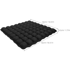 UPKOCH Cojín Inflable para Asiento de avión, cojín Inflable con Forma de avión, Alivio de presión, Superficie Transpirable, Base Antideslizante, para Viajes, Oficina y Vuelo Largo