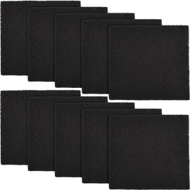 COOLKITALENT Paquete de 10 Filtros de Carbón de Repuesto para Caja de Arena para Gatos, Filtros de Olor de Carbono de 15 x 16,5 cm, para Cajas de Arena Cerradas para Gatos