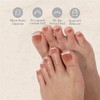 Dsixnails 240 uñas postizas cuadradas cortas marrones para mujer en