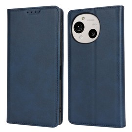 【Hamany】 Wallet-Style Case for AQUOS R10 SH-51F, Flip Cover, Sharp Cover, Shockproof, Durable, Anti-Scratch, Card Holders, Built-In Magnet, Stand Function, Vintage Leather - Blue
