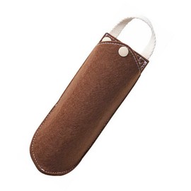 Megan 209902 Glasses Case, Lightweight, Compact, Vertical Type, Hanging, Semi-Hard, Urethane, Felt Material, Stylish, Brown, SuRE (Sustainable, GRS Certified, Recycled Material)