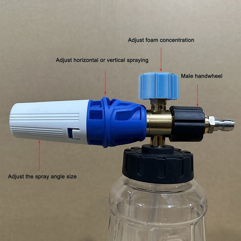 Car Wash Foam Sprayer 1/4in Quick Connect 4000PSI High Pressure