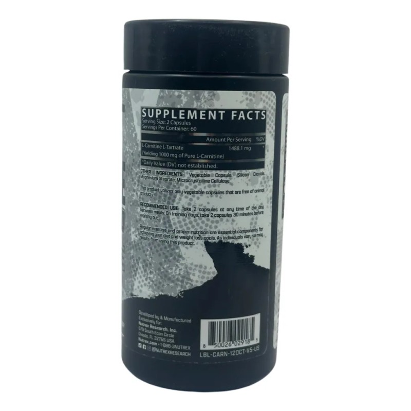 Lipo 6 Carnitine 120 Caps Sin Sabor