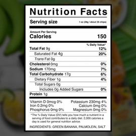 Grace Green Banana Chips 2.5oz - 6 Pack Plantain Chips Individual Bags - Jamaican Gluten Free Bananitos Verdes - Non-GMO & No Trans Fat