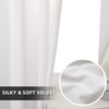 Guibaf White Velvet Curtains 108 inches Long Grommet Soft Velvet