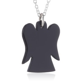 Nina Exclusiv Jewelry 1396 Women's Necklace with Onyx 925 Sterling Silver, Sterling Silver, Onyx