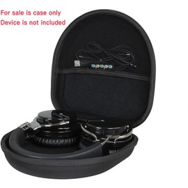 Adada Hard Travel Case for Silensys E7 / PurelySound E7 / MOVSSOU E7 / COWIN E7 / Tapela E7 / Audonia E7 Active Noise Cancelling Bluetooth Headphones (Black)