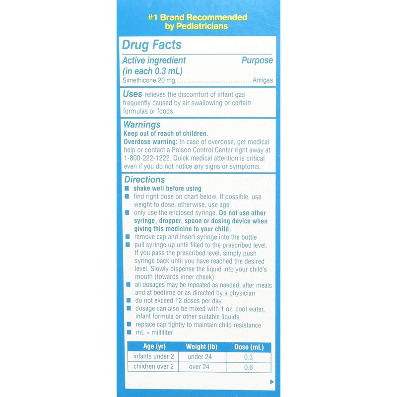 Mylicon Infants' Gas Relief Original Drops - 1 oz, Pack