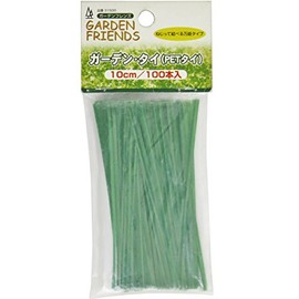 KONYO, Garden Ties, 100 Pieces, Green, 3.9 inches (10 cm)