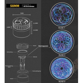 T TAKONE WDT Tool Espresso, Compatible with 54 mm Handle, Espresso Distributor with Planetary Spinning Gear Design, Essential Accessory for Espresso Machines, Ideal for Baristas and Coffee Lovers