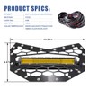 Chelhead Black Steel Grille with 11 INCH Yellow Slim Led