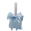 Flower Girl Basket Wedding Collection Traditional White (Light Blue)