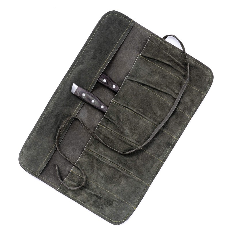 Angus Stoke Knife Roll Bag Genuine Leather – Chef`s knife