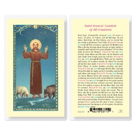 St. Francis Canticle of All Creatures Laminated Holy Cards, 25-Count Value Pack