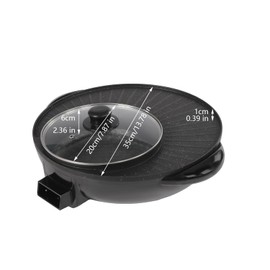 Electric Hot Pot and Grill Combo, 1350W 5.28QT Dual-cooking Electric Pot, 2-in-1 Indoor BBQ Grill Plate & Shabu Shabu Pot, 5 Temp Control Non-stick Frying & Stewing Pot for 3-5 People, 14.17*4.33 in