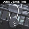 Padlocks with Code - 4-Pack Combination Padlock Set, 3-Digit Resettable,