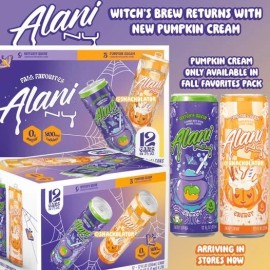 Alani Nu 12pk - 3 Pumpkin Cream And 9 Witches Brew Energy Drink Ships Today Free