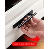 BaiNong 2 Pack Stick on Handle 5-3/4 inch Matte Black