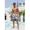 SUNDAY ROSE Mens Swim Trunks Quick Dry 5 inch Inseam