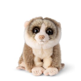 WWF Plush 01188 – Plush Toy Lazy Monkey Loris, Lifelike Designed Cuddly Toy, Approx. 18 cm Tall, Wonderfully Soft and Cuddly, Hand Wash Possible