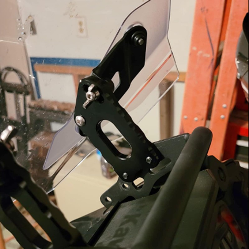 PACEWALKER CNC Adjuster Windshield Risers for Kawasaki KLR650 2022 2023